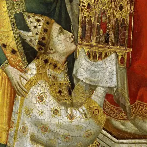 Stefaneschi Triptych (verso), Detail: Pope Celestine V, ca 1330. Creator: Giotto di Bondone (1266-1377)