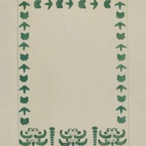 Stencilled Wall Decoration, c. 1936. Creator: Ray Holden