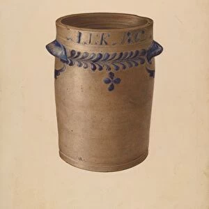 Stoneware Jar, c. 1940. Creator: Joseph Goldberg