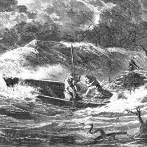 A Storm on the Amazon; A Trip up the Trombetas, 1875. Creator: Unknown