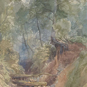 A Stream Near Clovelly, North Devon, 1850. Creator: John Middleton