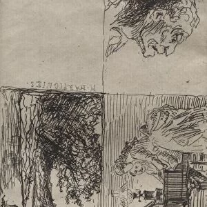 Five Studies. Creator: Honore Daumier (French, 1808-1879)