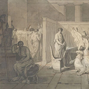 Study for The Lictors Bringing Brutus the Bodies of his Sons, 1787