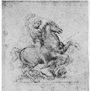 Study for the Trivulzio Monument, c1508 (1954). Artist: Leonardo da Vinci