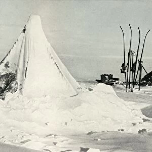 Surveying Partys Tent After A Blizzard, c1911, (1913). Artist: Tryggve Gran