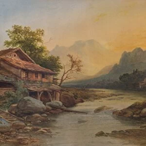 Swiss Mountain Village, 1831, (1938). Artist: Louis Etienne Watelet
