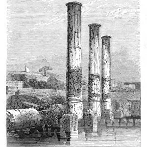Temple of Serapis at Puzzuoli in 1183, Charles Lyell (1853). Artist: Charles Lyell