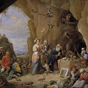 The Temptation of Saint Anthony, Mid of 17th cen Artist: Teniers, David, the Younger (1610-1690)