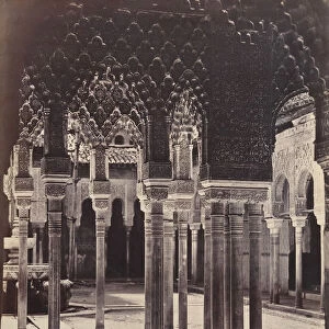 [The Lion Court at the Alhambra, Viewed from Beneath the Portico Temple], 1862
