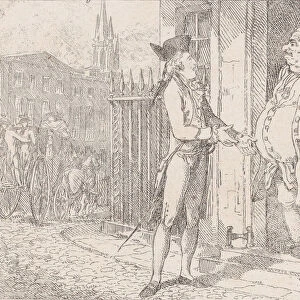 Tom Jones Refused Admittance by the Noblemans Porter, from "