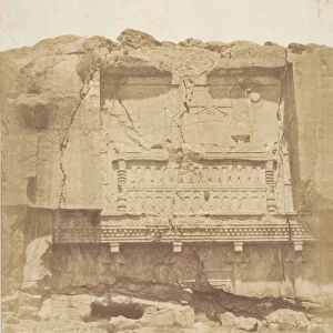 Tomba sulla rocca a Persepolis, 1858. Creator: Luigi Pesce