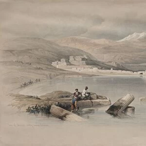 Town of Tiberias Looking Towards Lebanon, 1839. Creator: David Roberts (British, 1796-1864)