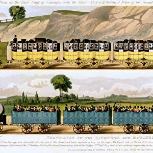 Travelling on the Liverpool and Manchester Railway, 1831