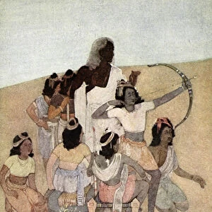 The Trial of the Princes, 1913. Artist: Nandalal Bose