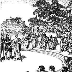 Trial of Socrates, Ancient Greek philosopher, 399 BC (19th century)