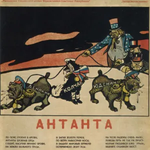 The Triple Entente, 1919. Artist: Deni (Denisov), Viktor Nikolaevich (1893-1946)