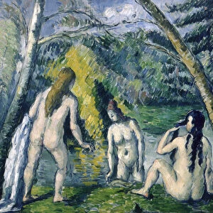 Trois Baigneuses (Three Bathers). Artist: Cezanne, Paul (1839-1906)