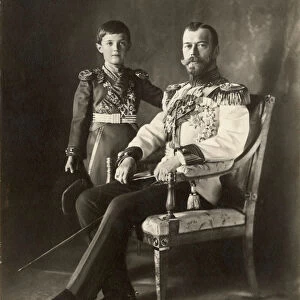 Tsar Nicholas II and Tsarevich Alexei, c. 1910