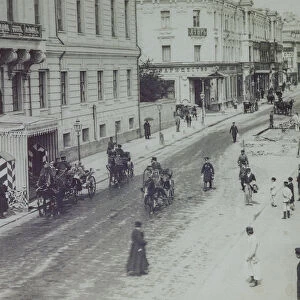 Tverskaya Street in Moscow, 1880s