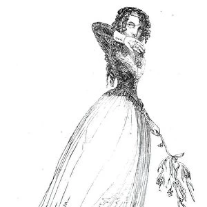 Twelfth Night characters - Miss Mistletoe, 1844. Creator: Unknown