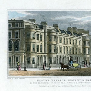 Ulster Terrace, Regents Park, London, 1827. Artist: J Henshall