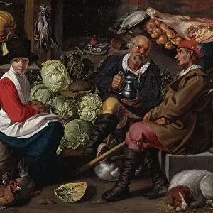 Vegetable Sellers, c1700s. Creator: School of Willem Pieterszoon Buytewech