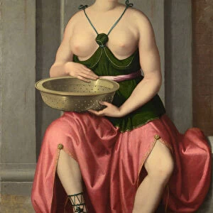 The Vestal Virgin Tuccia, ca 1555. Artist: Moroni, Giovan Battista (1520 / 25-1578)