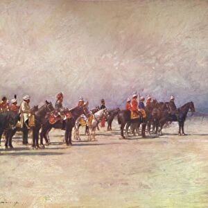Viceroy reviewing the Troops, 1903. Artist: Mortimer L Menpes