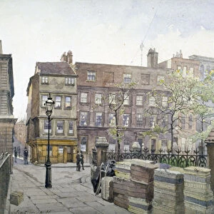 View of buildings in Great St Helens, City of London, 1888. Artist