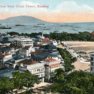 View from the Clock Tower, Bombay, India, early 20th century