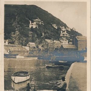 View from the Harbour - Polperro, 1927