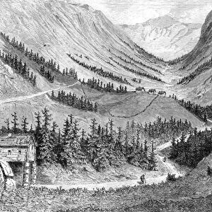 View near Klaebo; Northern Wanderings, 1875. Creator: Frank Usher