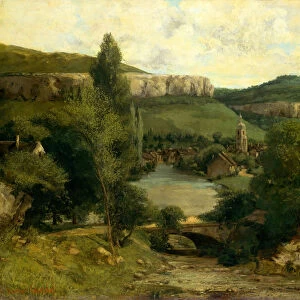 View of Ornans, probably mid-1850s. Creator: Gustave Courbet