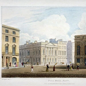 View of Pall Mall East, Westminster, London, 1827