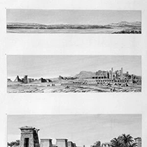 View of Thebes and Karnak, Egypt, c1808. Artist: Baltard