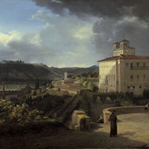 View of the Villa Medicis, Rome, 1815. Artist: Nicolas Antoine Taunay