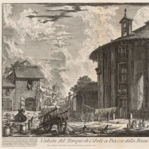 Views of Rome: Temple of Cybele, 1758. Creator: Giovanni Battista Piranesi (Italian, 1720-1778)