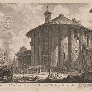 Views of Rome: The Temple of Portunus (?), 1758. Creator: Giovanni Battista Piranesi (Italian