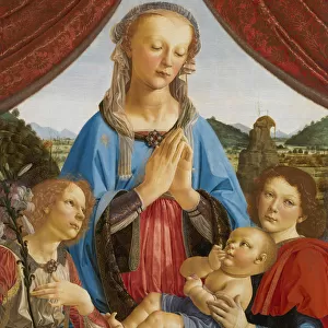 The Virgin and Child with Two Angels (Madonna di Volterra), ca 1471-1472. Creator: Verrocchio