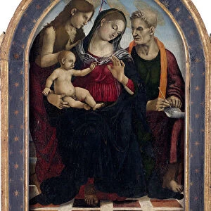 The Virgin and Child with Saints John the Baptist and John the Evangelist, c. 1490