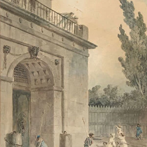 Visitors leaving a prison, 1794-95. Creator: Hubert Robert