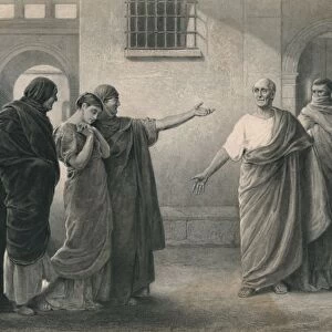 Volumnia Reproaching Brutus and Sicinius (Coriolanus), c1870. Artist: J Stephenson