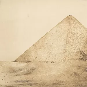 Vue de la grande pyramide (Cheops) prise a l angle S. E. December 1849