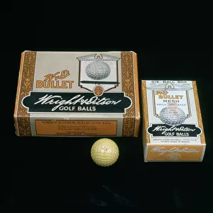 W and D Bullet Mesh, Wright and Didson boxes of golf balls, c1900