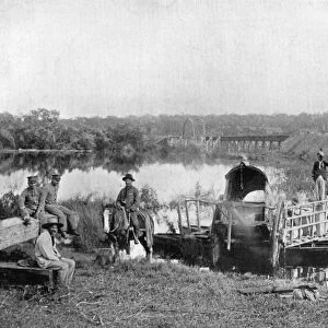 Waiting at the ferry, Paraguay, 1911