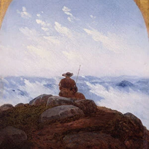 Wanderer on the Mountaintop, 1818. Creator: Carus, Carl Gustav (1789-1869)