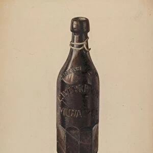 Weiss Beer Bottle, 1939. Creator: Herman O. Stroh