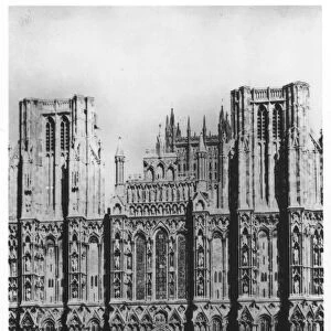 Wells Cathedral, Wells, Somerset, England, 1936