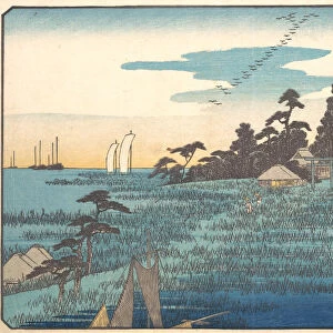 Wild Geese at Haneda, 19th century. Creator: Ando Hiroshige