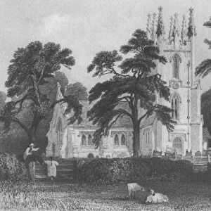 Windlesham Church, mid 19th century. Creator: E Radclyffe